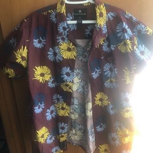 Short Sleeve button up Floral Shirt